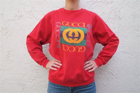 gucci sweater vintage|gucci sweater black and red.